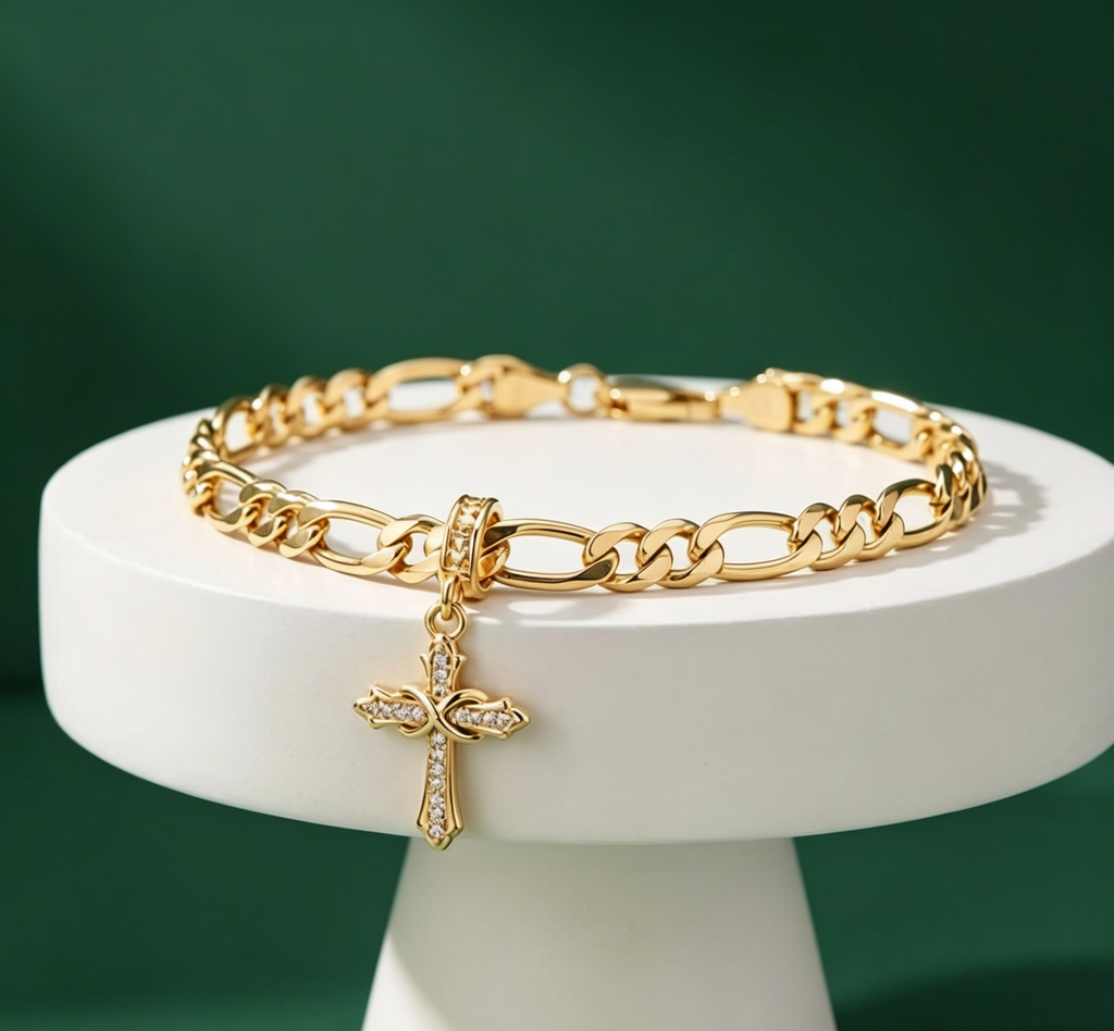 Bracelet & Cross Pendant