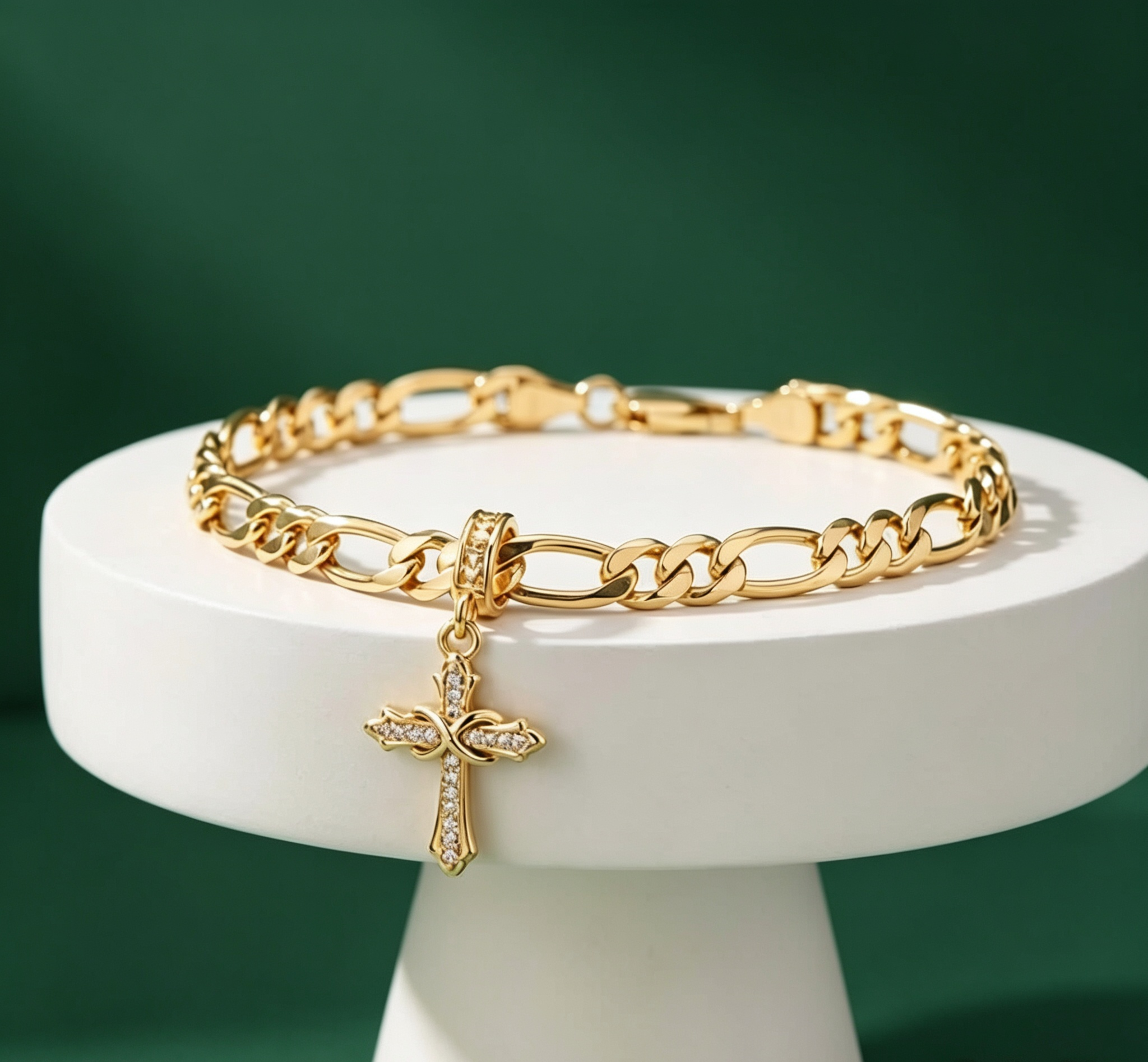 Bracelet & Cross Pendant