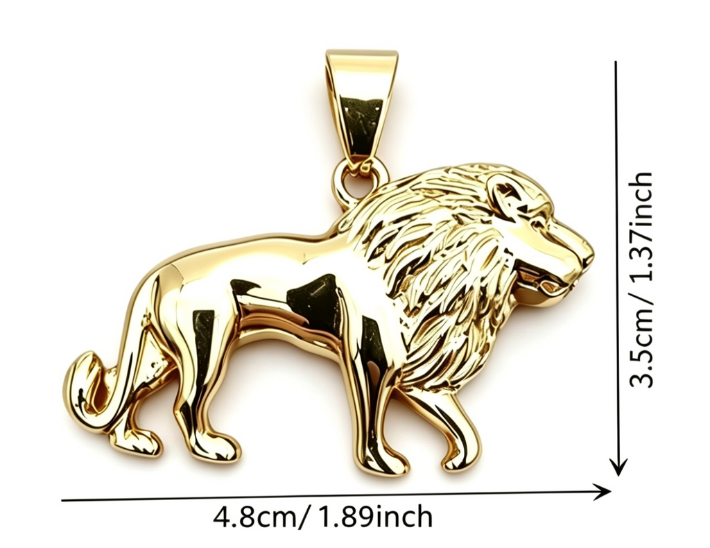 Lion Pendant & Chain
