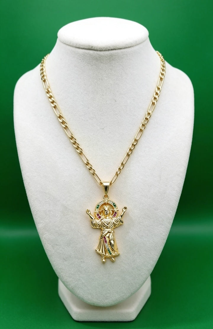 Saint Pendant & Chain