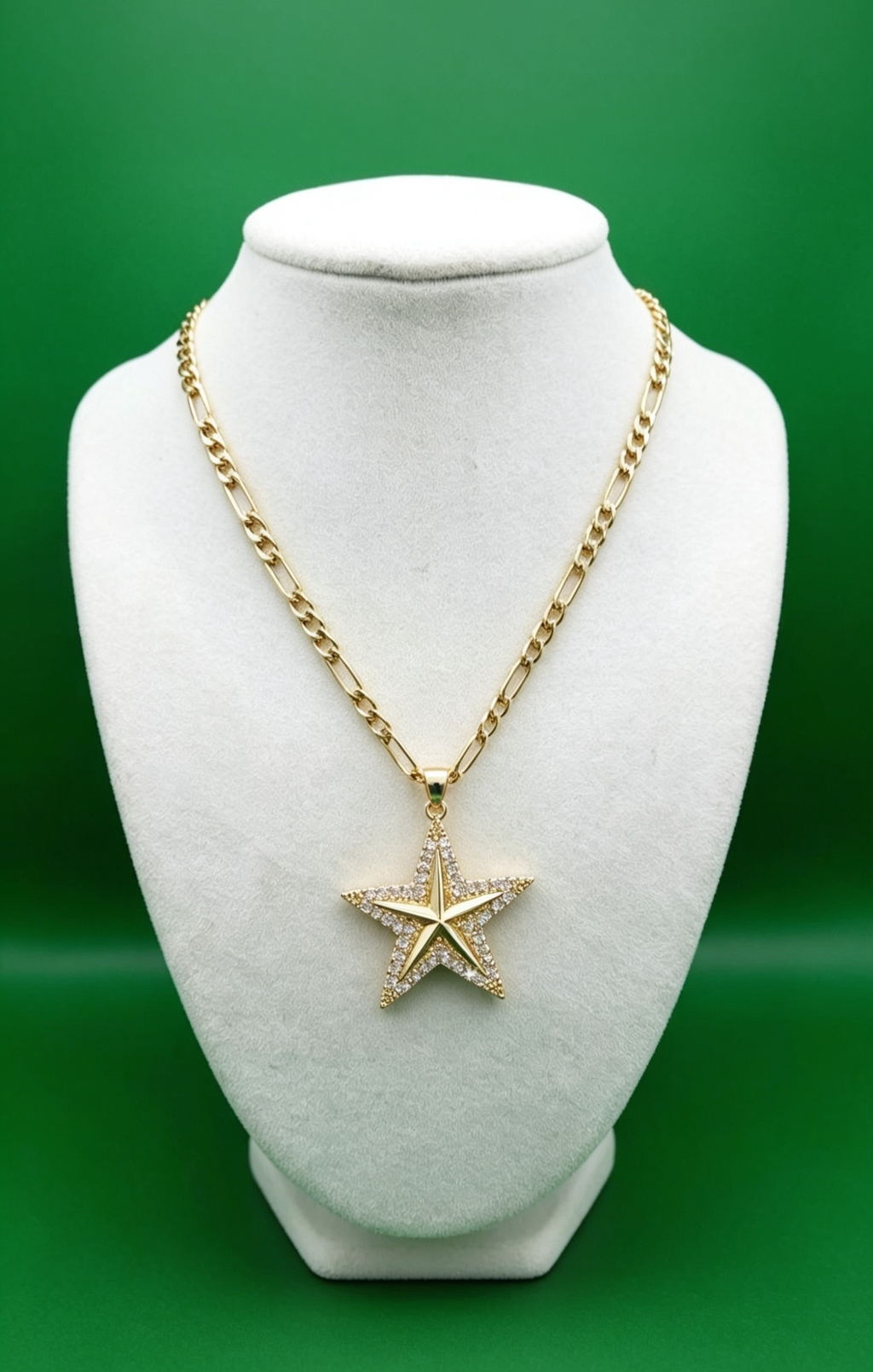 CZ Star Pendant & Chain