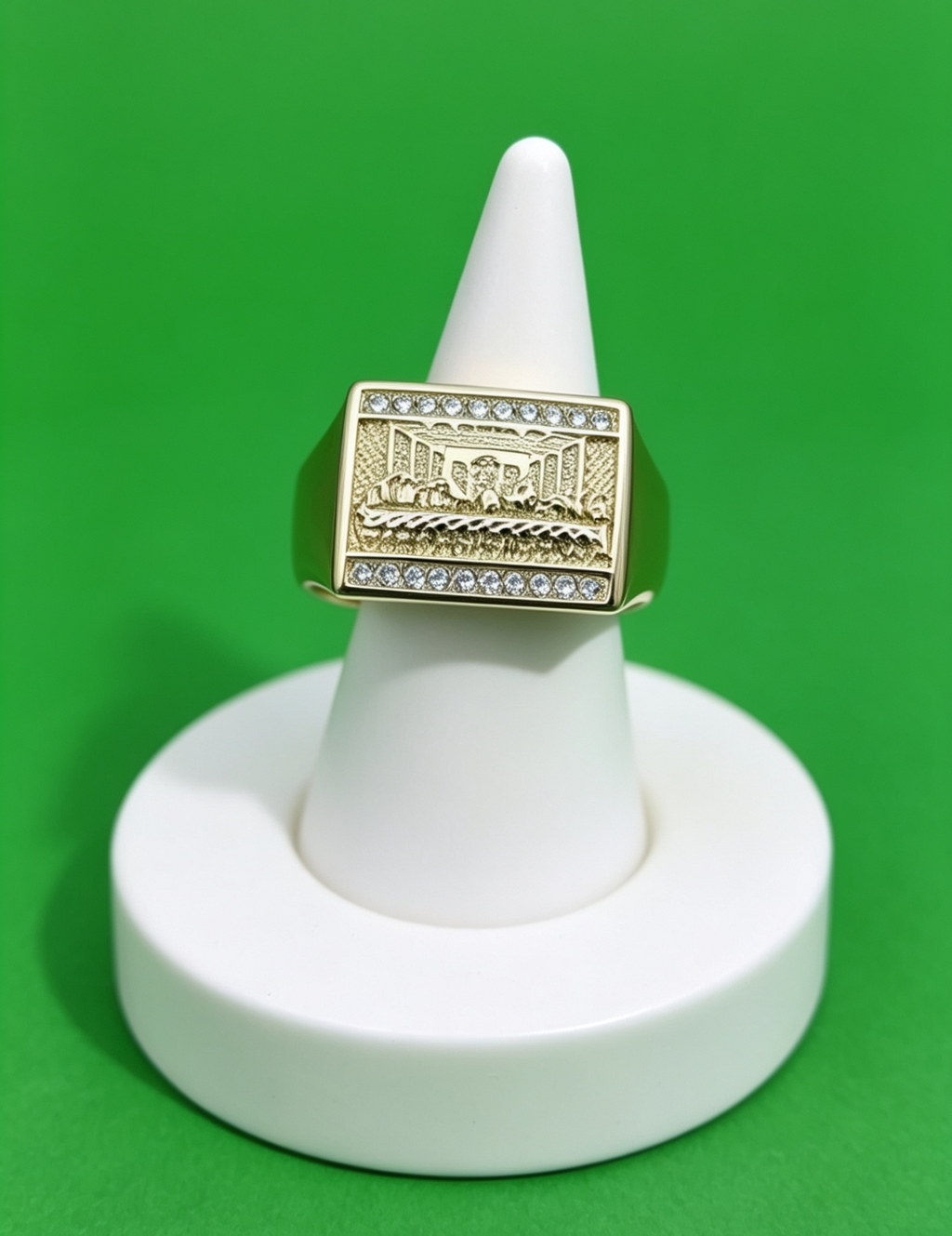 CZ Last Supper Ring