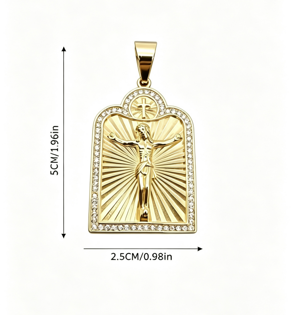 Jesus Crucifix Pendant & Chain